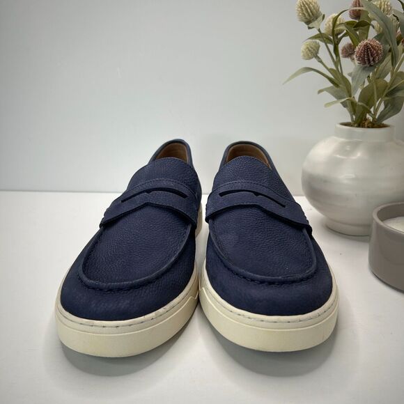 Vionic Thompson Slip-on Penny Loafers Casual Comfort Shoe Navy Men's 12 Wide - Picture 2 of 9